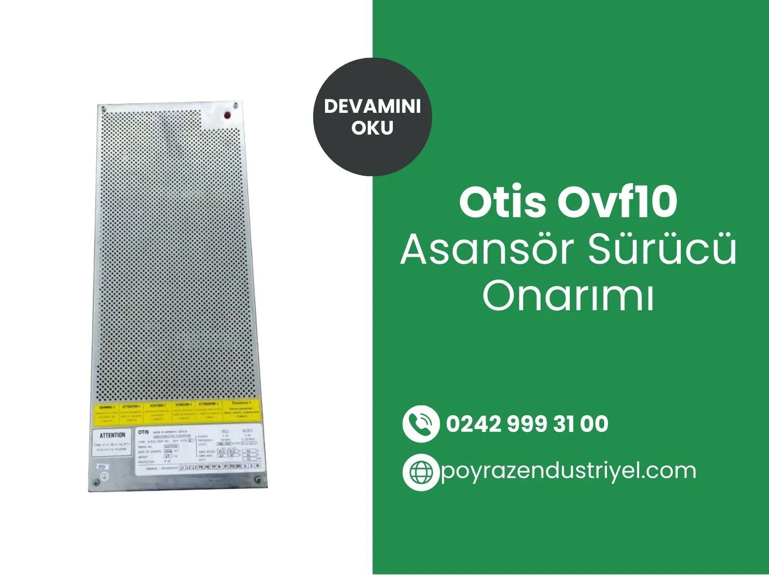 Otis Ovf10 Asansör Sürücü Onarımı
